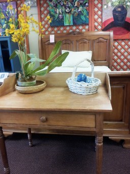 Saturday Socks, desk, bed, Lifebridge, Thrift Store, Salem MA, Hey Sadie Mae